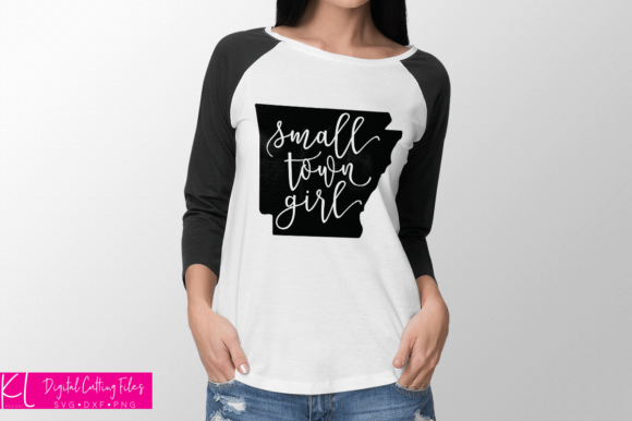 Arkansas Small Town Girl Graphic for Local Branding