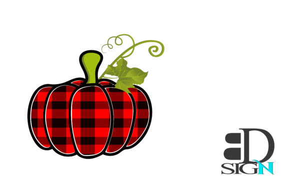 Fall Plaid Pumpkin Lover Graphics for Crafts