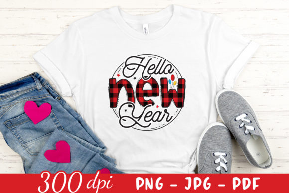 Hello New Year Graphic Design for Crafts