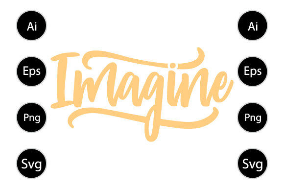 Imagine Typography Shirt for Graphics and Crafts