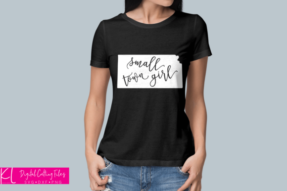 Kansas Small Town Girl Graphics for Branding and Crafts