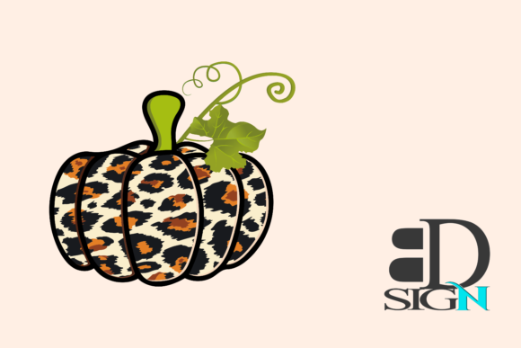Lepard Pumpkin Graphic Design for Crafts