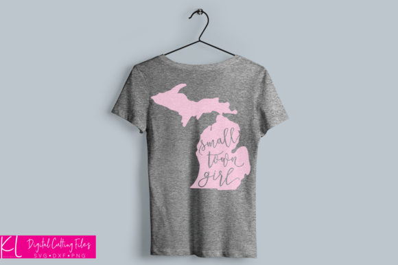 Michigan Small Town Girl Graphics for Crafts and Branding