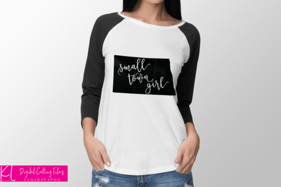 North Dakota Small Town Girl Graphics for Crafts