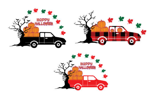 Pickup Truck Halloween Graphics for Crafts