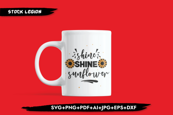 Shine Shine Sunflower Graphics for Local Business Branding