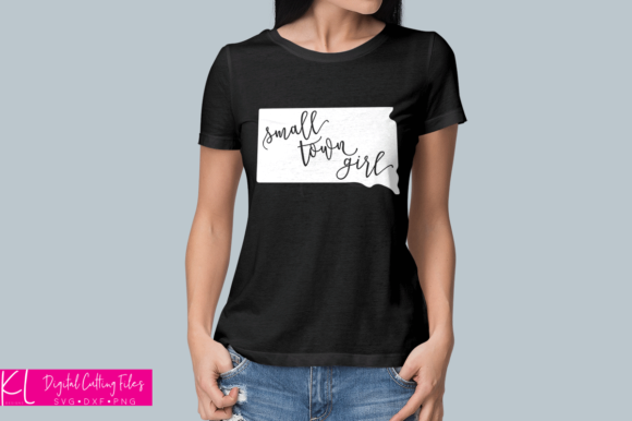 South Dakota Small Town Girl Graphics for Crafts and Merchandise