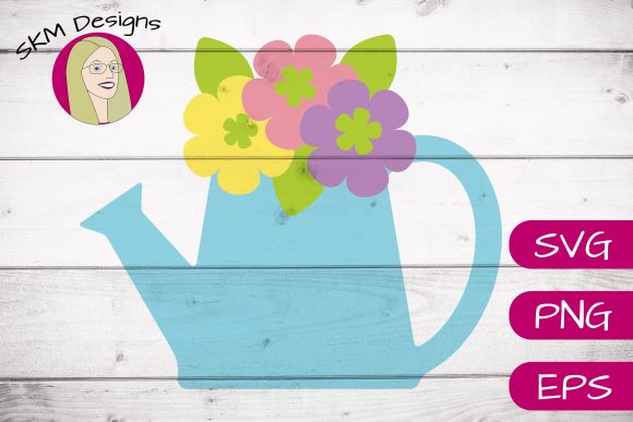 Spring Watering Can Graphics for Creative Crafts
