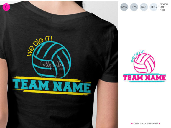 Volleyball Team Graphic Design for Local Business Branding